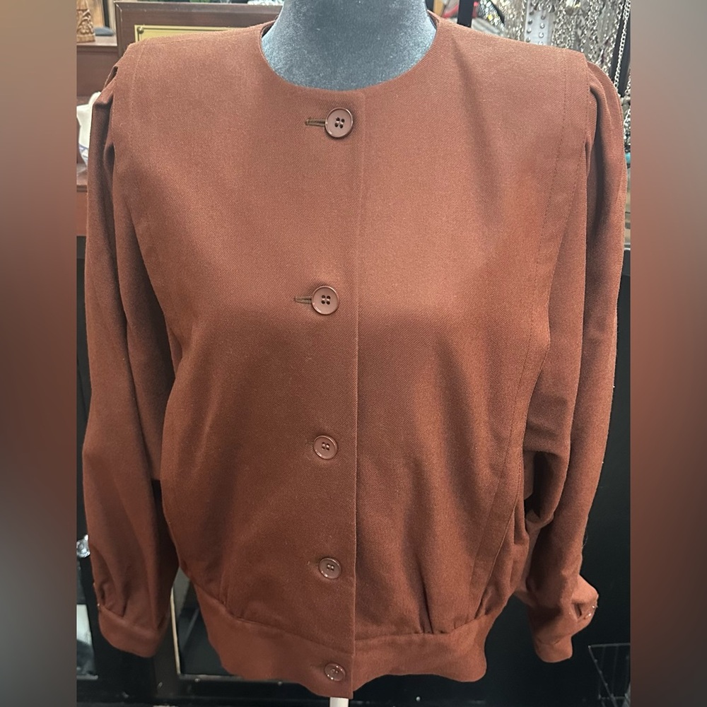 Les Naturels sz m wool brown blazer